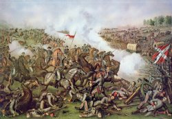 Battle of Five Forks Virginia 1st April 1865 by American School