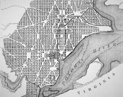 Plan Of The City Of Washington As Originally Laid Out In 1793 by American School