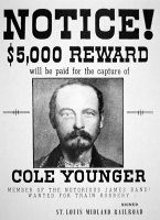 Reward poster for Thomas Cole Younger by American School