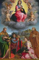 Madonna In Glory With Four Saints by Andrea del Sarto