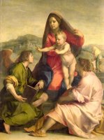 The Virgin and Child with a Saint and an Angel by Andrea del Sarto