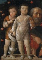 The Holy Family with St John by Andrea Mantegna