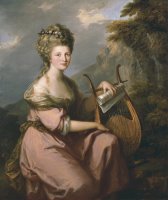 Portrait of Sarah Harrop (mrs. Bates) As a Muse by Angelica Kauffmann