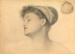 Study For Girl With Doves by Anthony Frederick Augustus Sandys