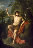 St. John The Baptist Preaching in The Wilderness by Anton Raphael Mengs