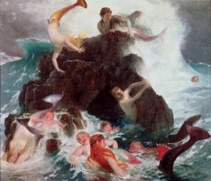 Mermaids at Play by Arnold Bocklin