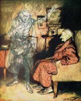 Scrooge And The Ghost Of Marley by Arthur Rackham