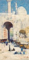Cairo Street (or Mosque, Sultan Hassan) by Arthur Streeton