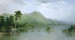 Black Mountain from the Harbor Islands - Lake George by Asher Brown Durand