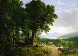 Landscape with Covered Wagon by Asher Brown Durand