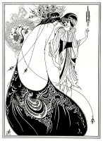 Peacock Skirt Oscar Wilde Illustration by Aubrey Beardsley