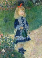A Girl With A Watering Can by Auguste Renoir