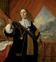 Portrait of Vice Admiral Johan De Liefde by Bartholomeus Van Der Helst