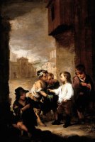 Saint Thomas of Villanueva Dividing His Clothes Among Beggar Boys by Bartolome Esteban Murillo