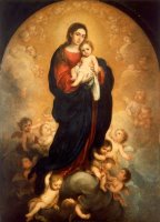 Virgin And Child in Glory by Bartolome Esteban Murillo