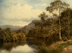 On The River Conway by Benjamin Williams Leader