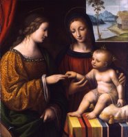 The Mystical Marriage of Saint Catherine by Bernardino Luini