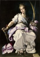 Saint Catherine of Alexandria by Bernardo Strozzi