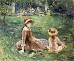 In The Garden at Maurecourt by Berthe Morisot
