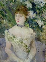Young girl in a ball gown by Berthe Morisot