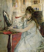 Young Woman Powdering her Face by Berthe Morisot