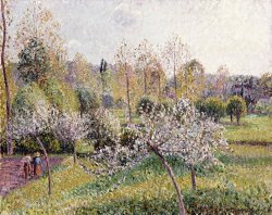 Apple Trees in Blossom, Eragny by Camille Pissarro