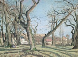 Chestnut Trees at Louveciennes by Camille Pissarro
