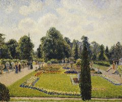 Kew Gardens, The Path to The Main Greenhouse by Camille Pissarro