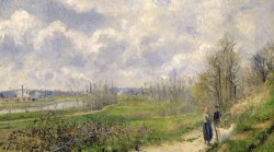 La Sente Du Chou Near Pontoise by Camille Pissarro