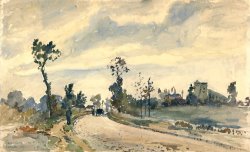 Louveciennes, Route De Saint Germain by Camille Pissarro