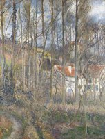 Pontoise The Cite Des Boeufs And The Hermitage by Camille Pissarro