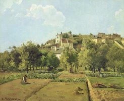 The Gardens of the Hermitage by Camille Pissarro