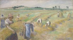 The Harvest by Camille Pissarro