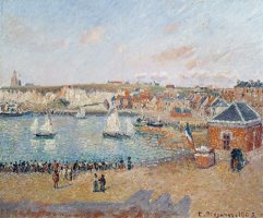 The Outer Harbour at Dieppe by Camille Pissarro