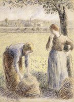 The Pickers by Camille Pissarro