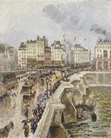The Pont Neuf on a Rainy Afternoon by Camille Pissarro