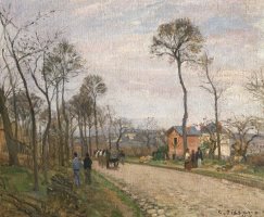 The Road from Louveciennes by Camille Pissarro