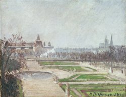 The Tuileries Gardens And The Louvre by Camille Pissarro