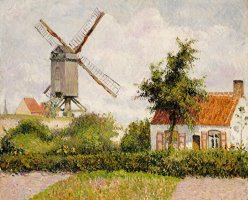 Windmill at Knokke by Camille Pissarro