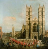 Procession of the Knights of the Bath by Canaletto