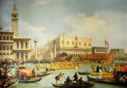 The Betrothal of the Venetian Doge to the Adriatic Sea by Canaletto