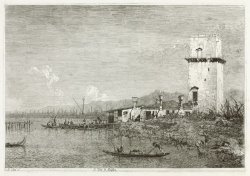 The Tower of Malghera by Canaletto