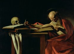 Saint Jerome Writing by Caravaggio