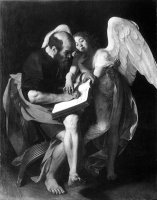 Saint Matthew Angel by Caravaggio