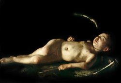 Sleeping Cupid by Caravaggio