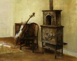 Interieur Med En Cello by Carl Vilhelm Holsoe