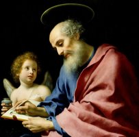 St. Matthew Writing His Gospel by Carlo Dolci