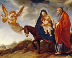 The Flight into Egypt by Carlo Dolci