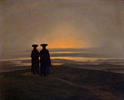 Sunset (brothers) by Caspar David Friedrich