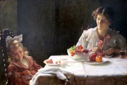 Breakfast for Three by Charles Courtney Curran